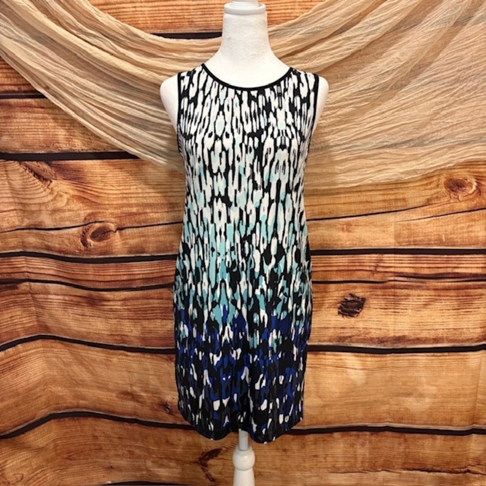 Banana Republic Womens Black/Ombre Blue Sleeveless Tank Mini Dress Size S